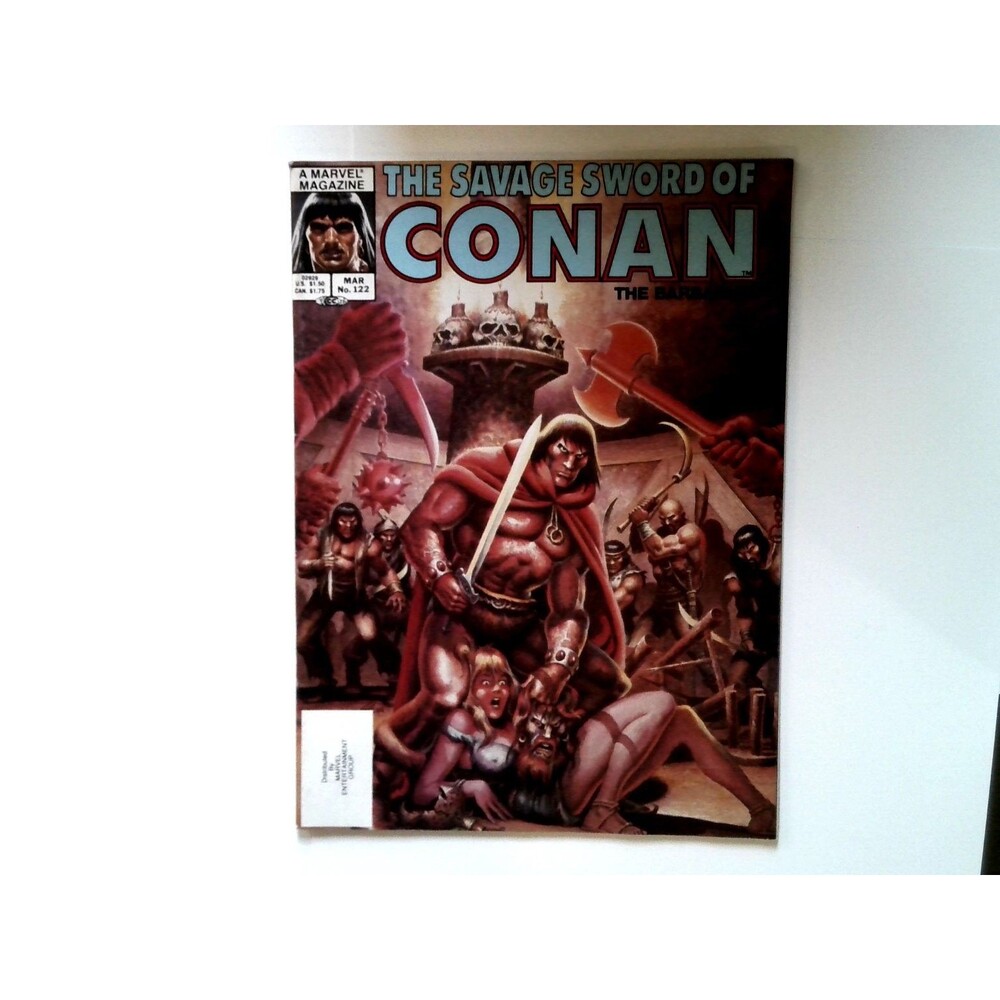 The Savage Sword of Conan #122 Marvel Ernie Chan Cover 1986